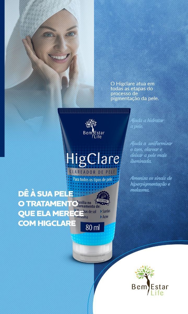 HigClare - CLAREADOR DE PELE