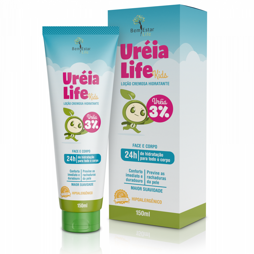 UREA LIFE KIDS LOÇÃO CREMOSA HIDRATANTE 150 ml