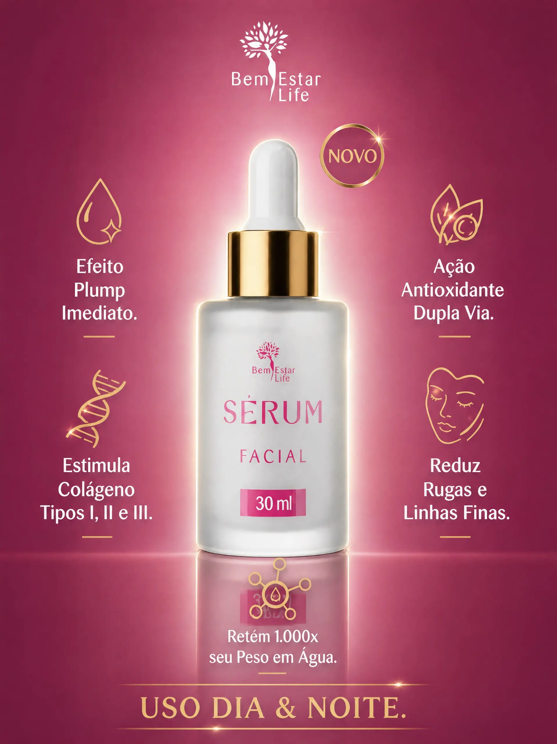 SERUM FACIAL BEM ESTAR LIFE - 30 ml