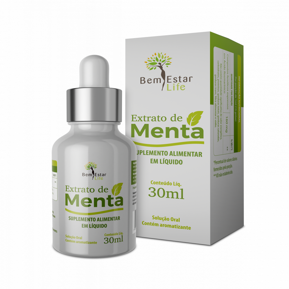 EXTRATO DE MENTA - 30 ml